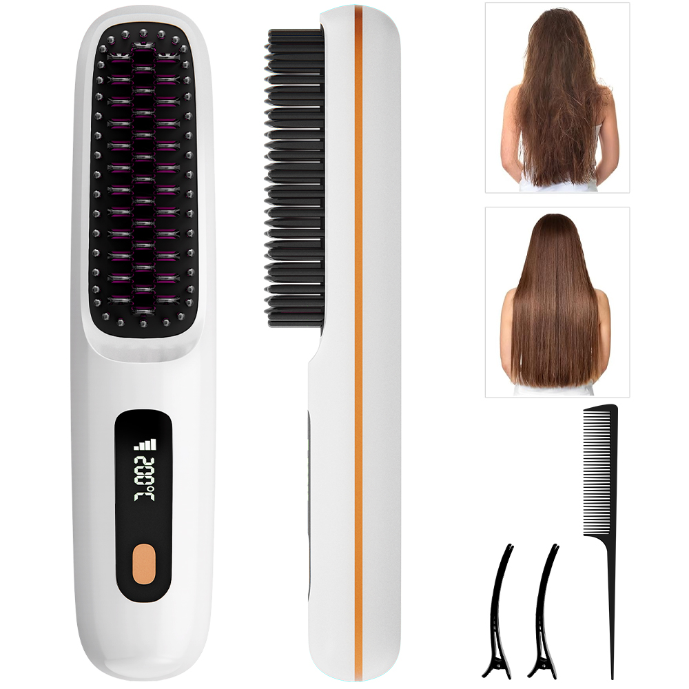 Women Accessories Display - Ionic Straightening Comb, Hair Straightener Brush