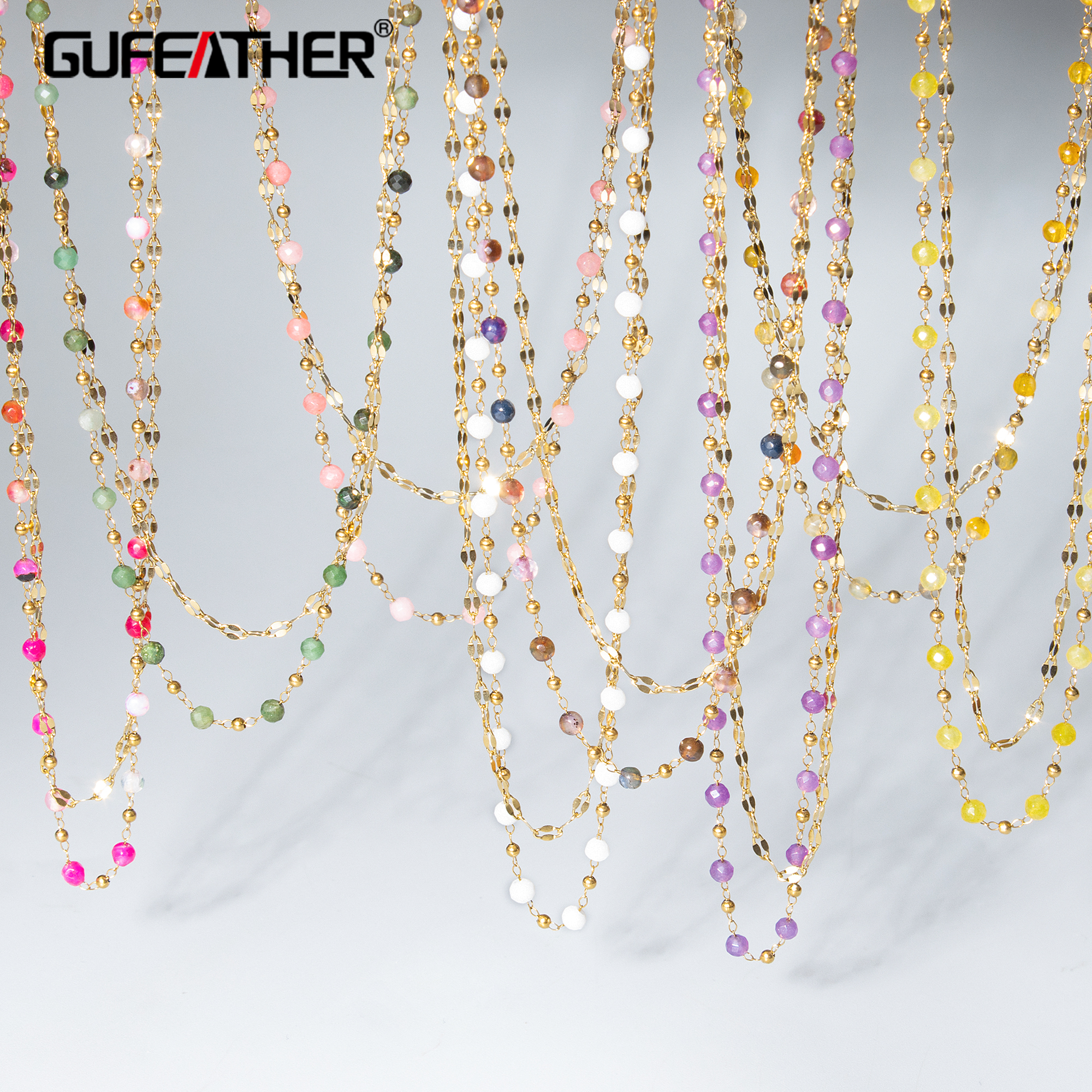 Women Accessories Pack - GUFEATHER,1pcs/lot,MH59,necklace for women,charms,hand made,18k gold plated,stainless