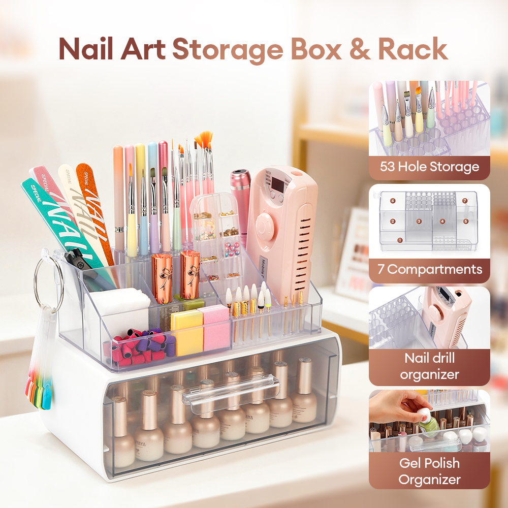 Women Accessories Organizer - Acrylic Storage Rack Nail Art Tools