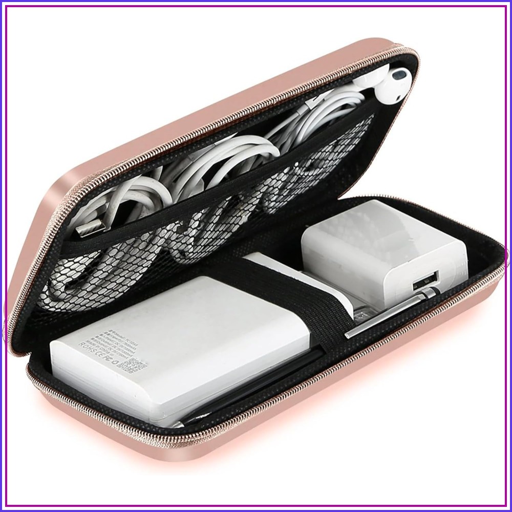 Women Accessories Organizer - Travel Essential Electronics Organizer Pouch Charger