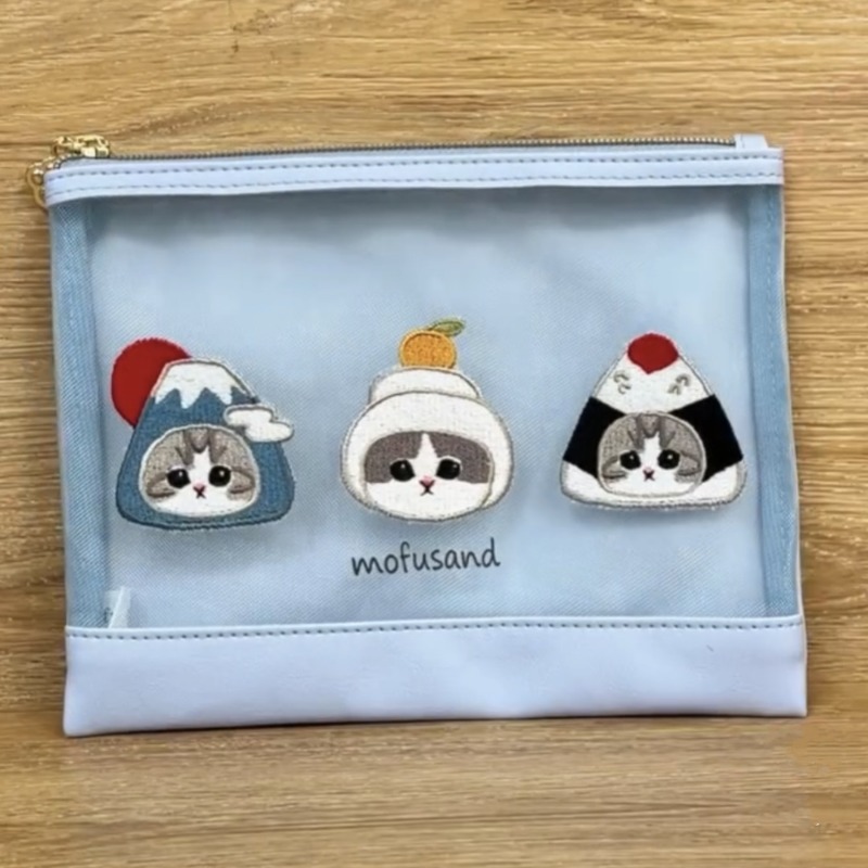 Women Accessories Organizer - Mofusand Cute Cartoon Embroidery Storage Bag