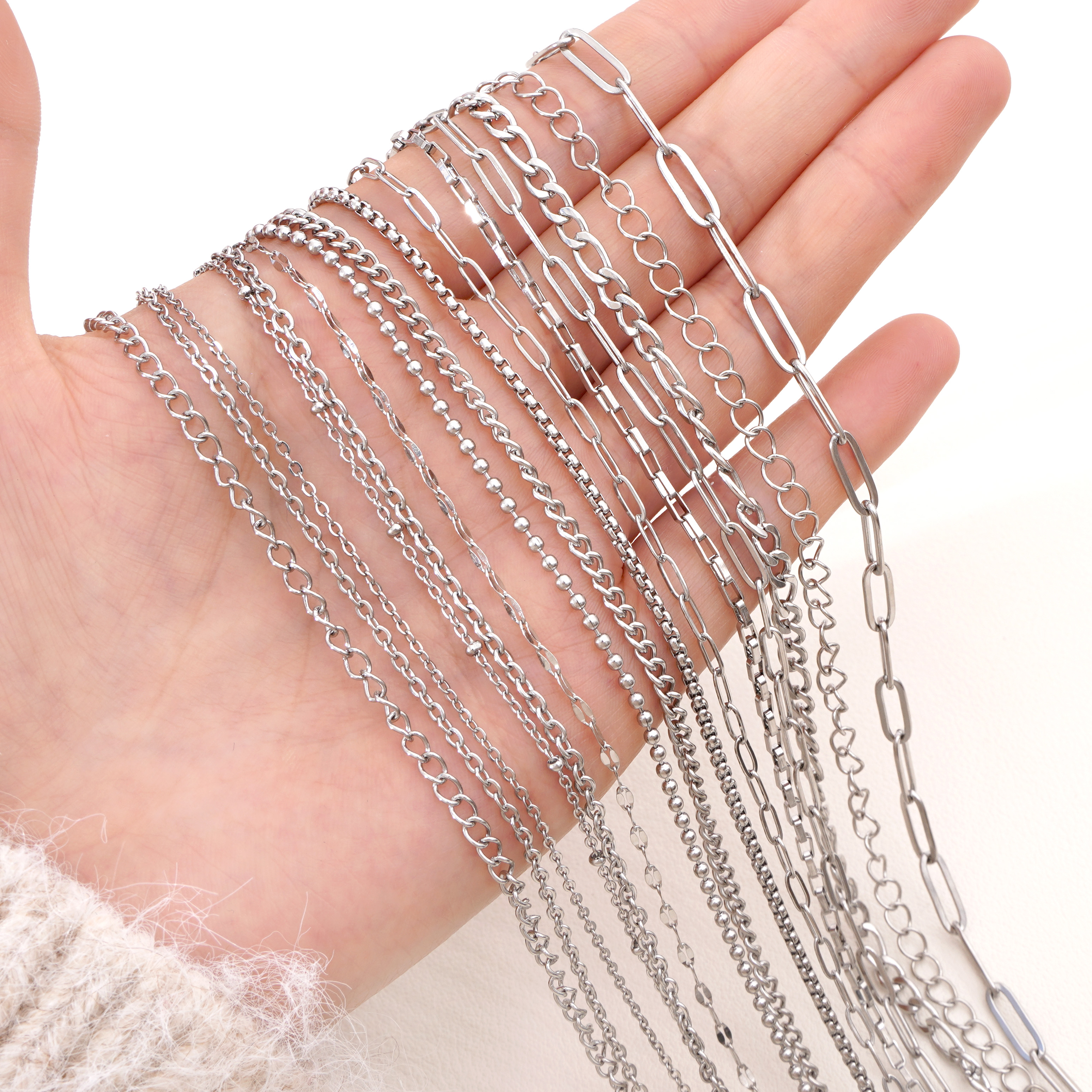 1m/lot Chains Stainless Steel  - Women Accessories Pack recension och pris