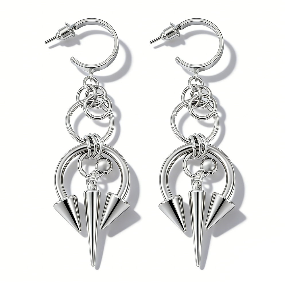 1pair Y2K Stainless Steel Rive - Women'S Y2K Accessories recension och pris