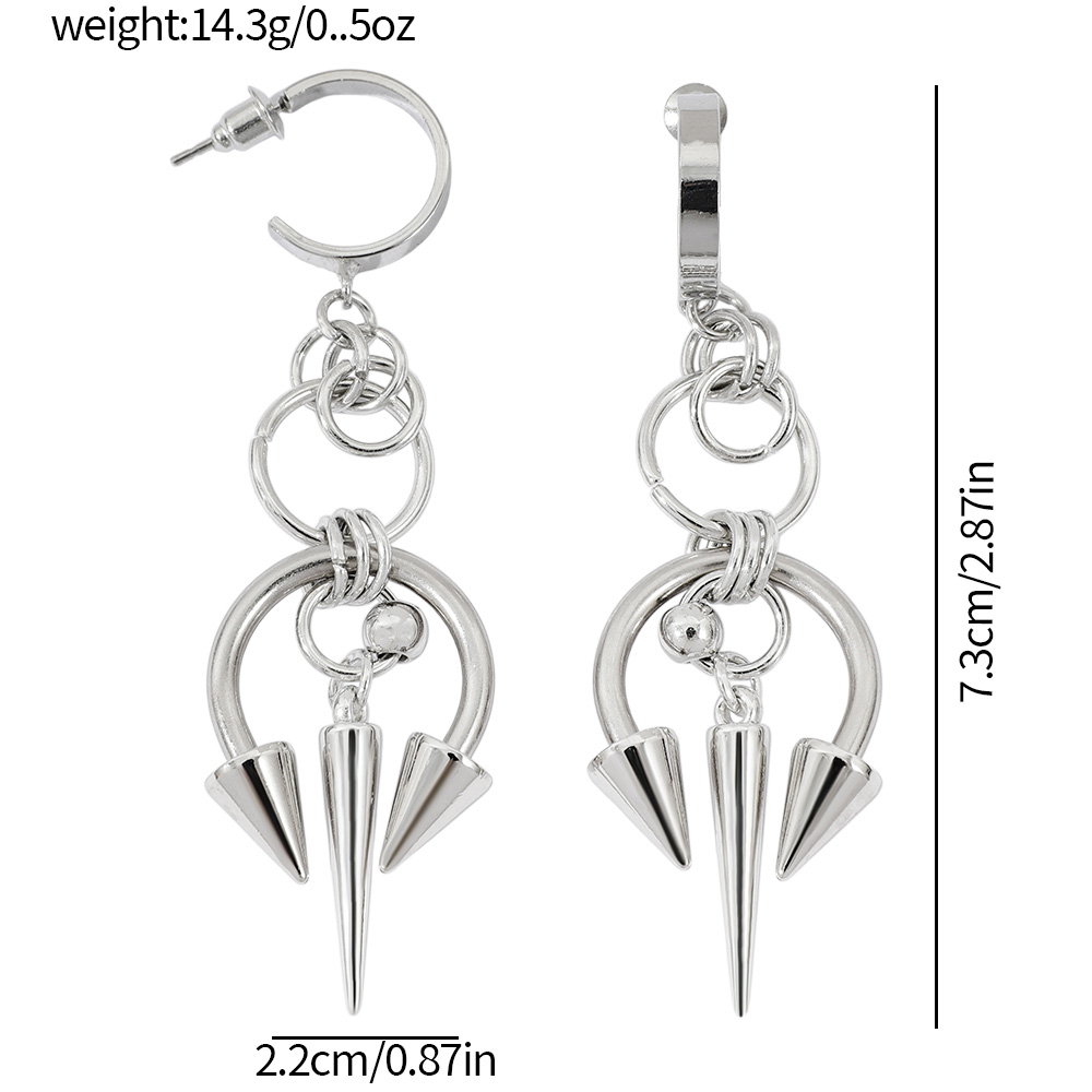 1pair Y2K Stainless Steel Rive - Women'S Y2K Accessories recension och pris