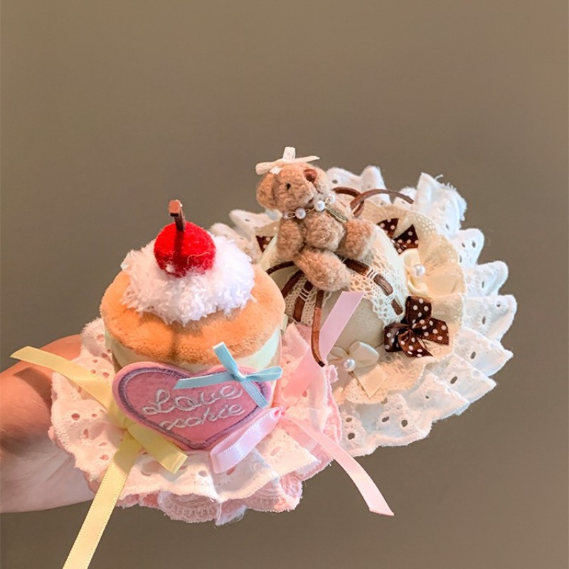 Pink Cherry Cake Hat Hair Clip - Women'S Accessories Gift Ideas recension och pris