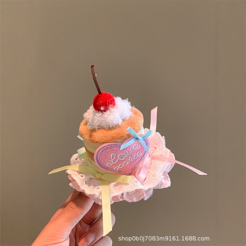 Pink Cherry Cake Hat Hair Clip - Women'S Accessories Gift Ideas recension och pris