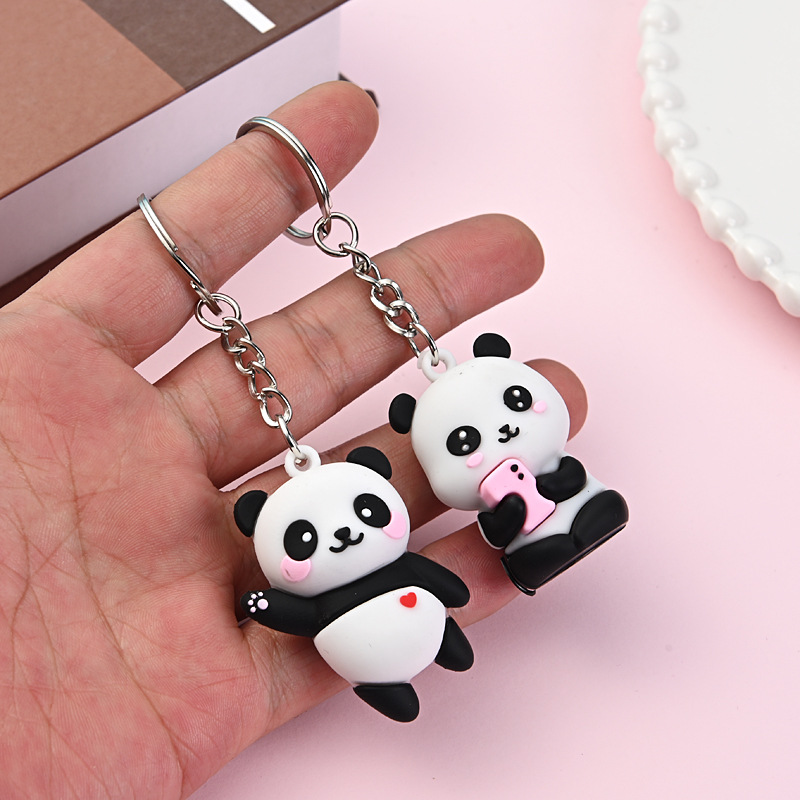 Cute Cartoon Couple Panda Keyc - Women'S Accessories Gift Ideas recension och pris