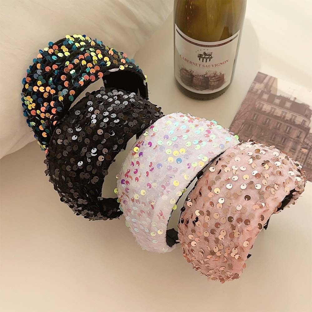 New Wide Glitter Headband For  - Women'S Accessories Gift Ideas recension och pris
