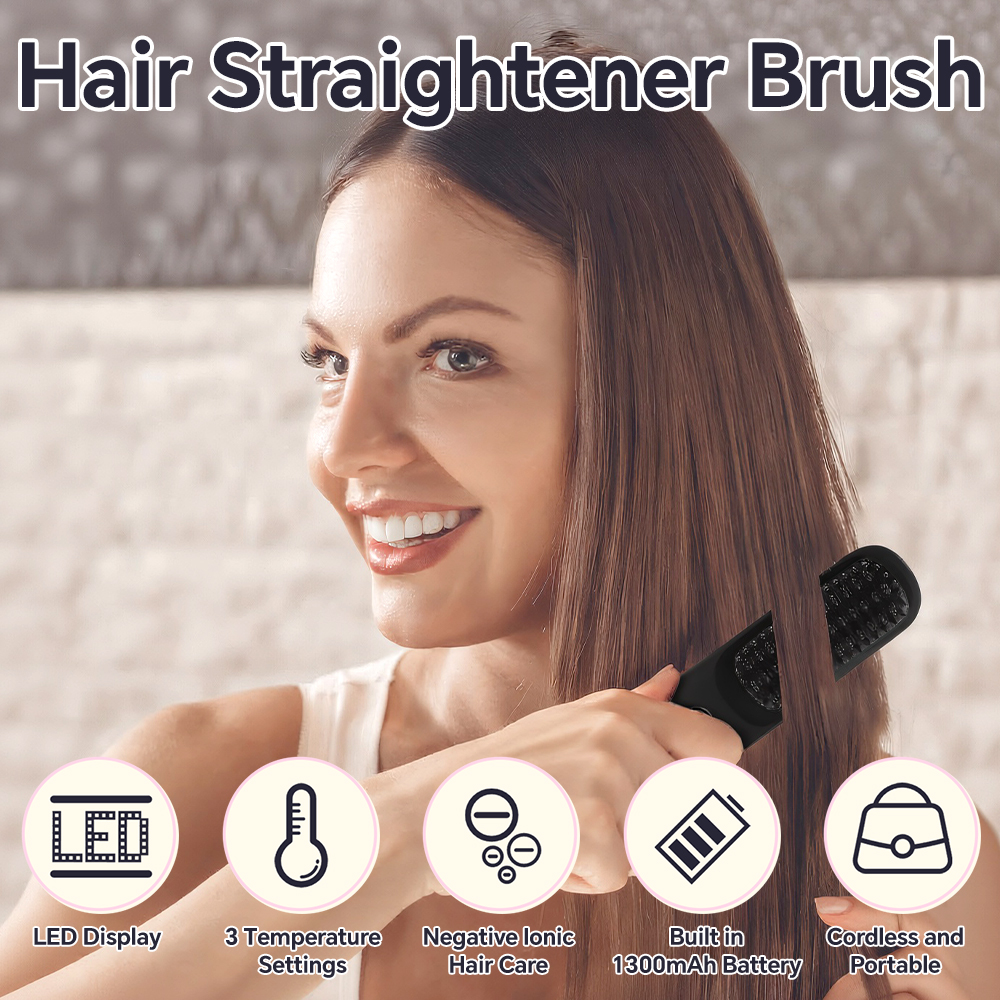 Ionic Straightening Comb, Hair - Women Accessories Display recension och pris