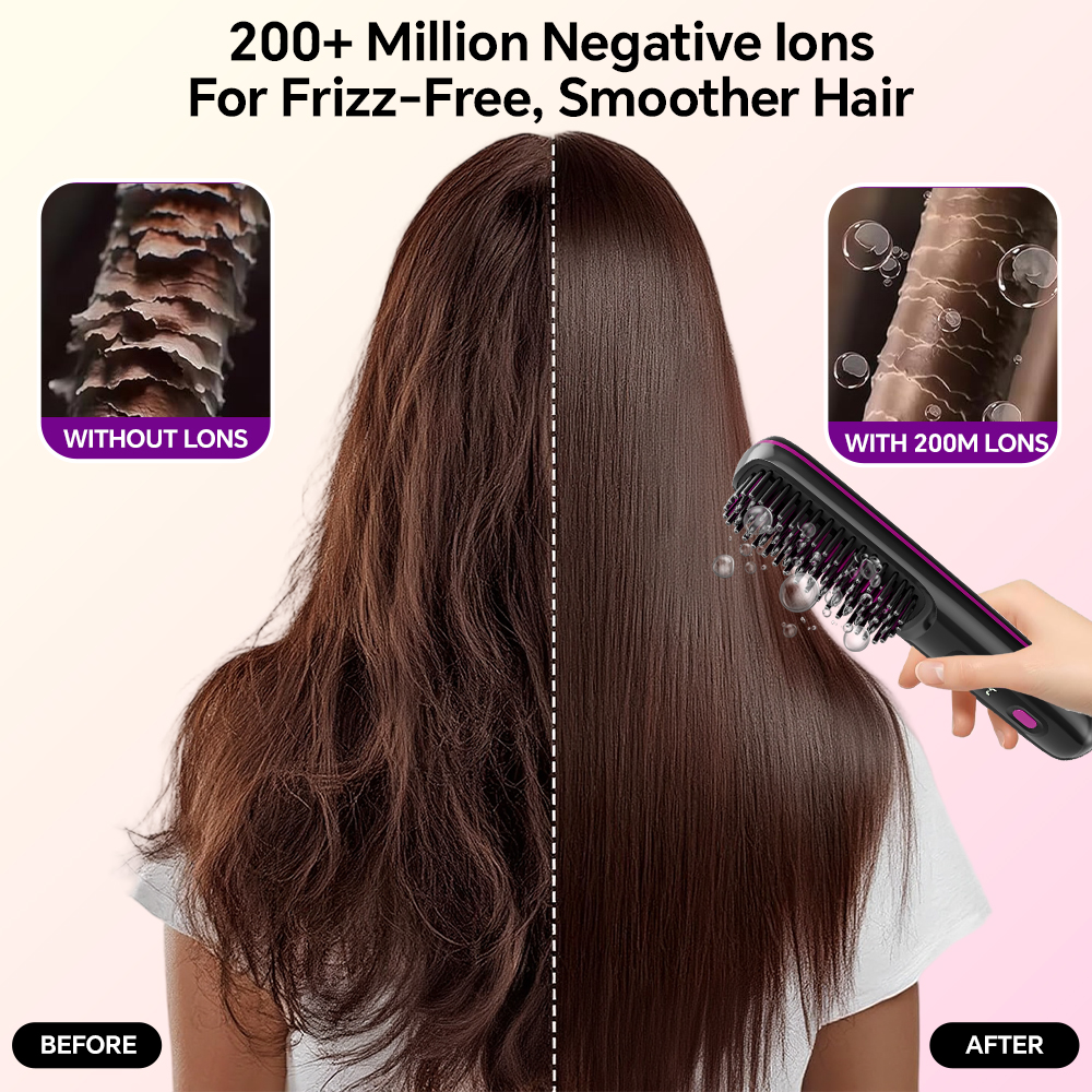 Ionic Straightening Comb, Hair - Women Accessories Display recension och pris