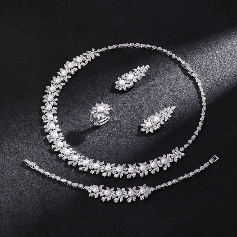 4PCS Wedding Jewelry Set Cubic - Women Accessories Uae recension och pris