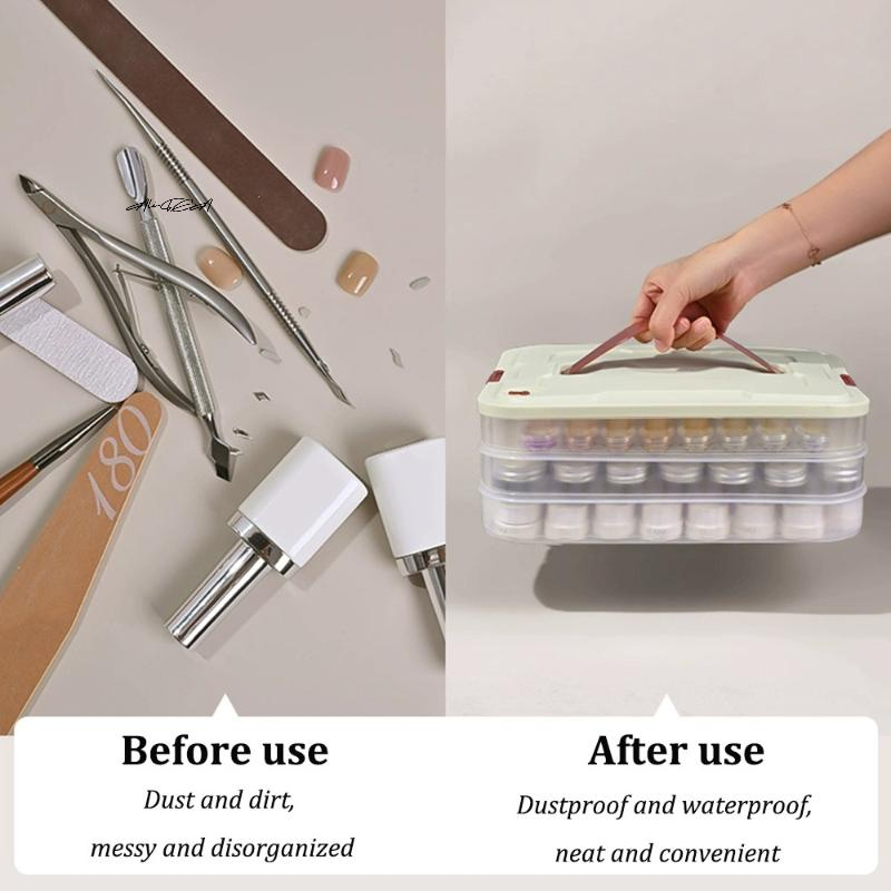 PVC Nail Polish Organizer UV G - Women Accessories Organizer recension och pris