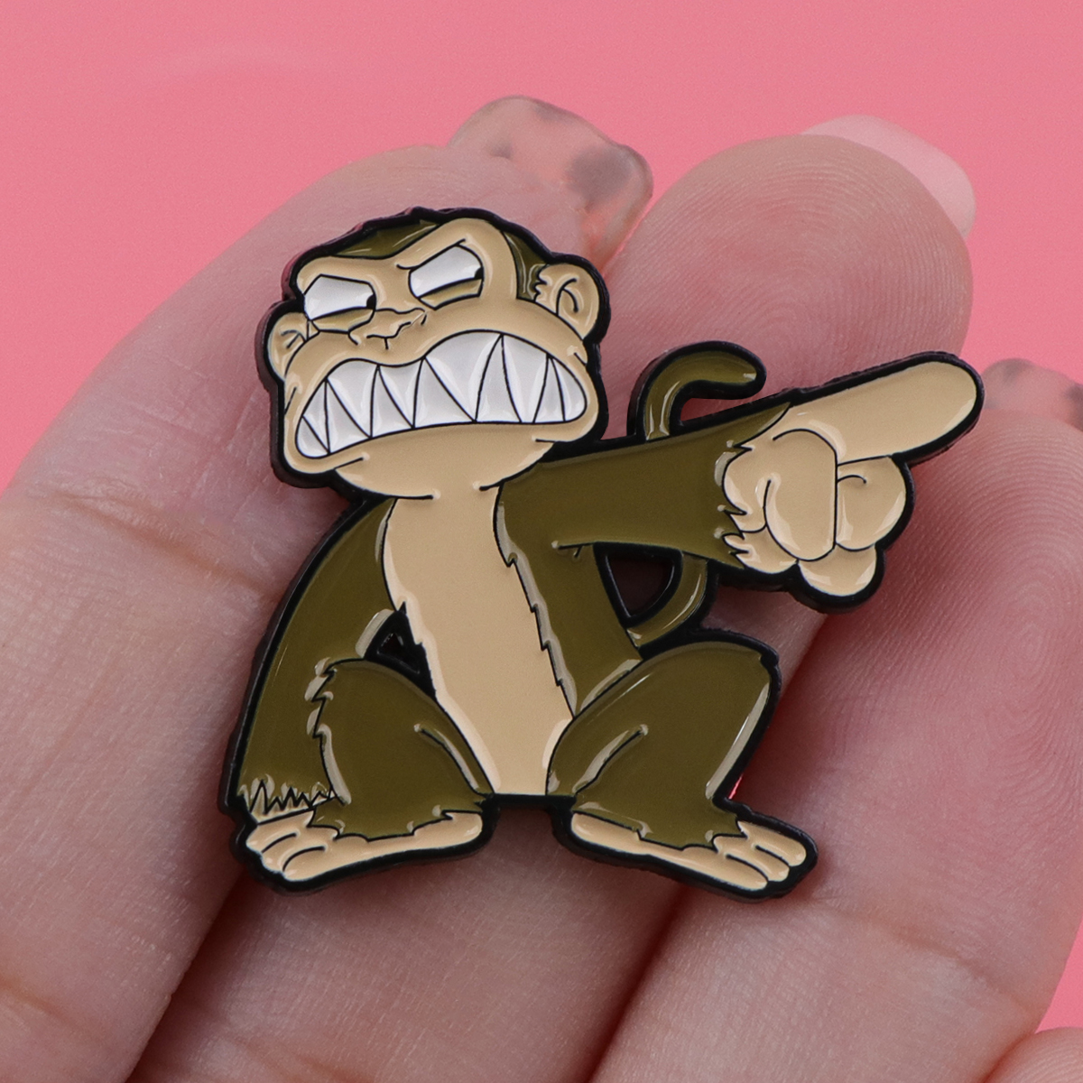 Evil Gorilla Enamel Pins Carto - Women Accessories Picture recension och pris