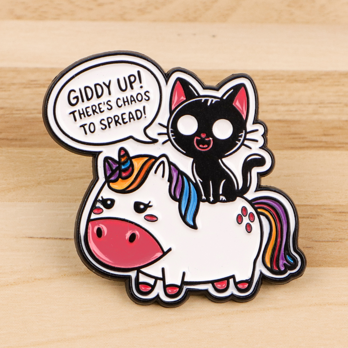 Cute Black Cat Enamel Pin Cart - Women Accessories Picture recension och pris