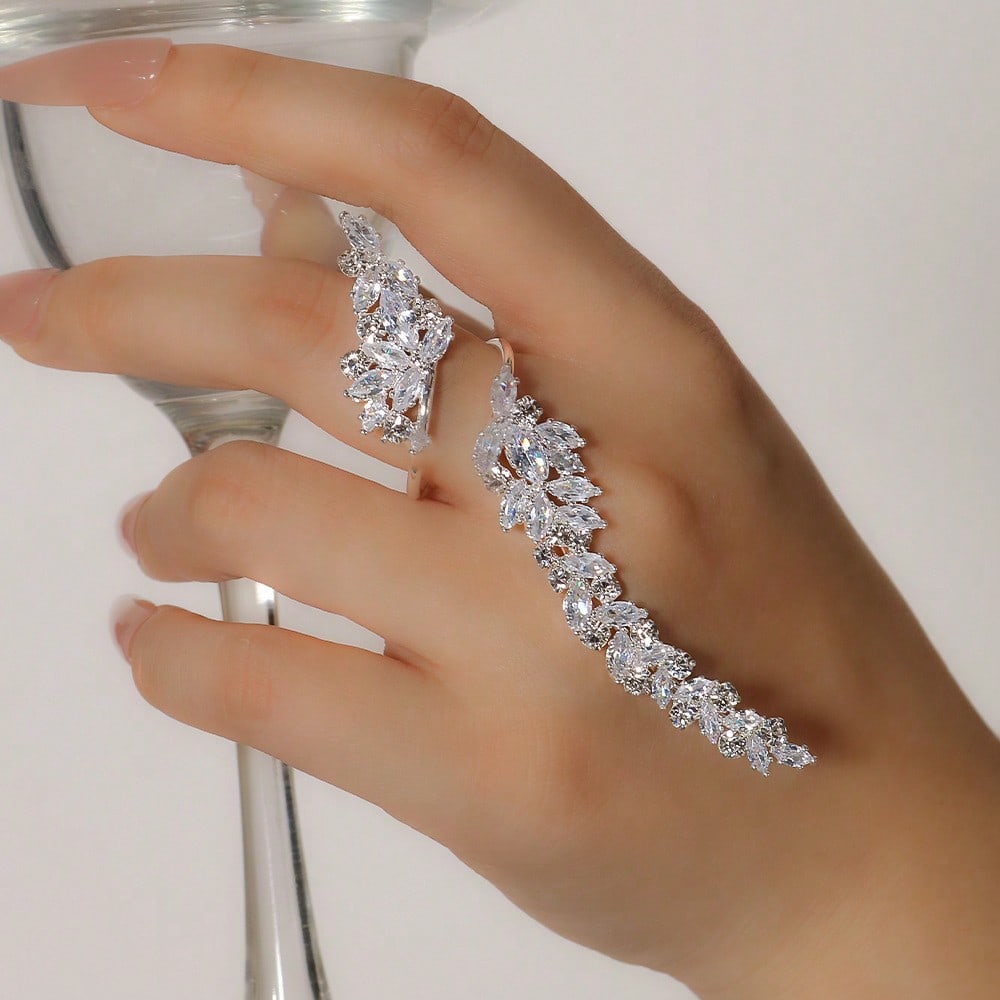 1pc/Women's Rhinestone Ring, E - Women'S Accessories Gift Ideas recension och pris