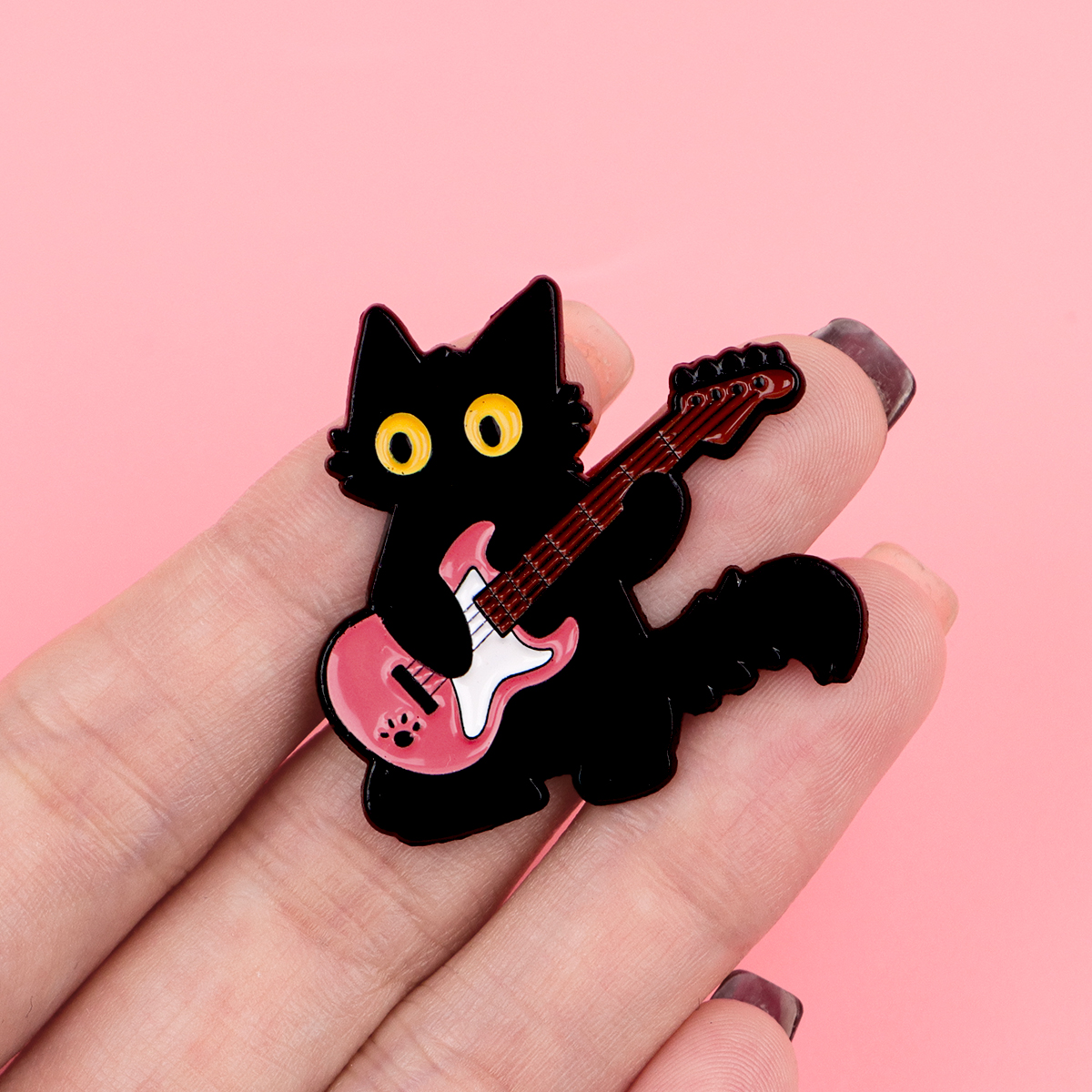 Cute Black Cat Enamel Pin Broo - Women Accessories Picture recension och pris