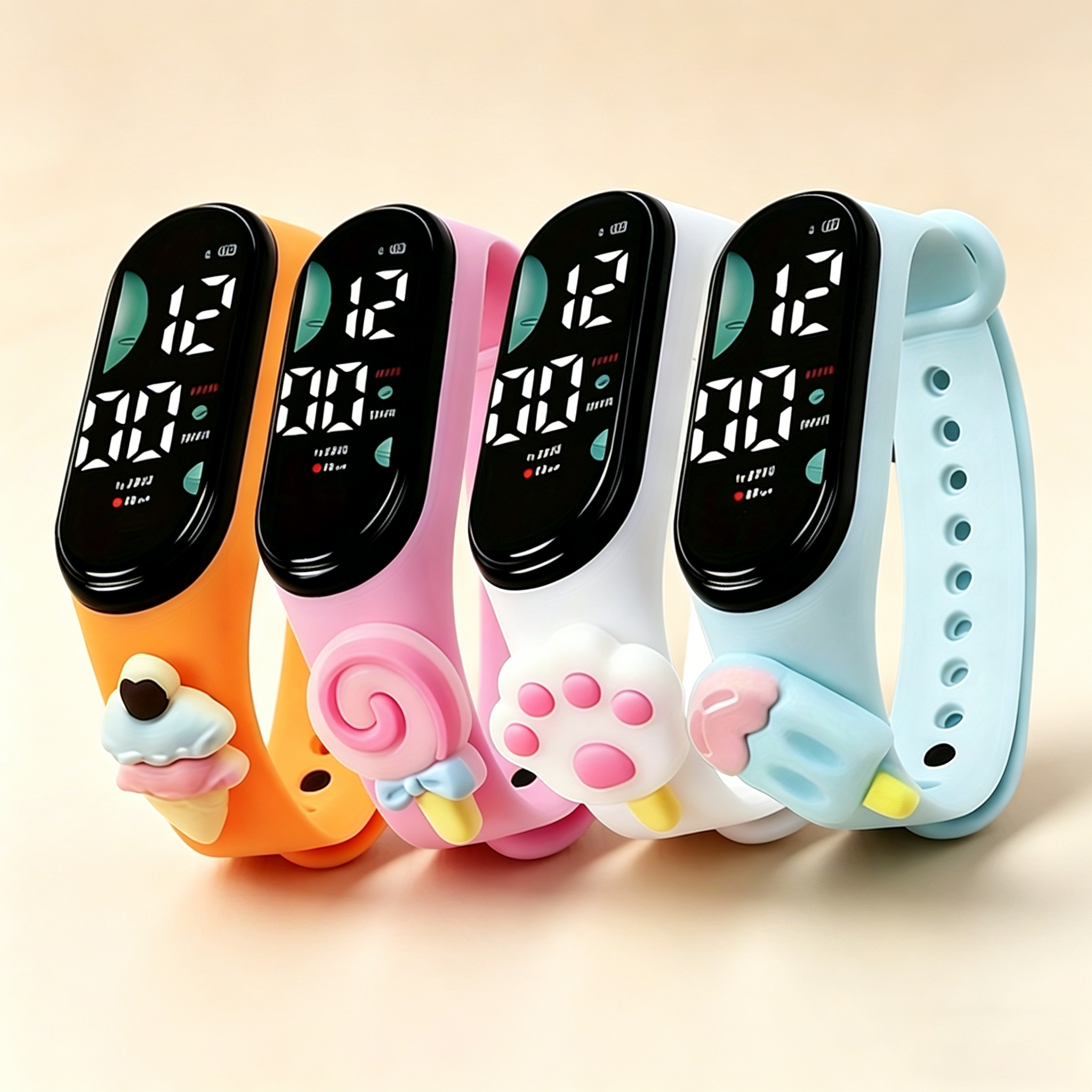 Cute 3D Cartoon Digital Watch  - Women Accessories Display recension och pris