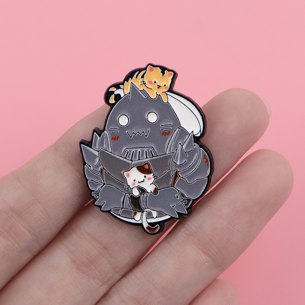 Cute Cat Enamel Pin Manga Anim - Women Accessories Picture recension och pris