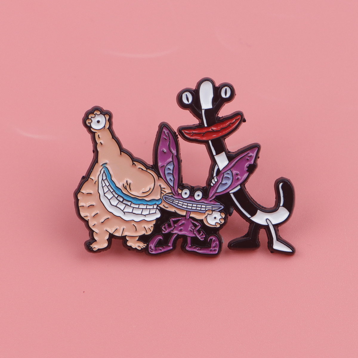 Cartoon Monster Enamel Pin Bad - Women Accessories Picture recension och pris