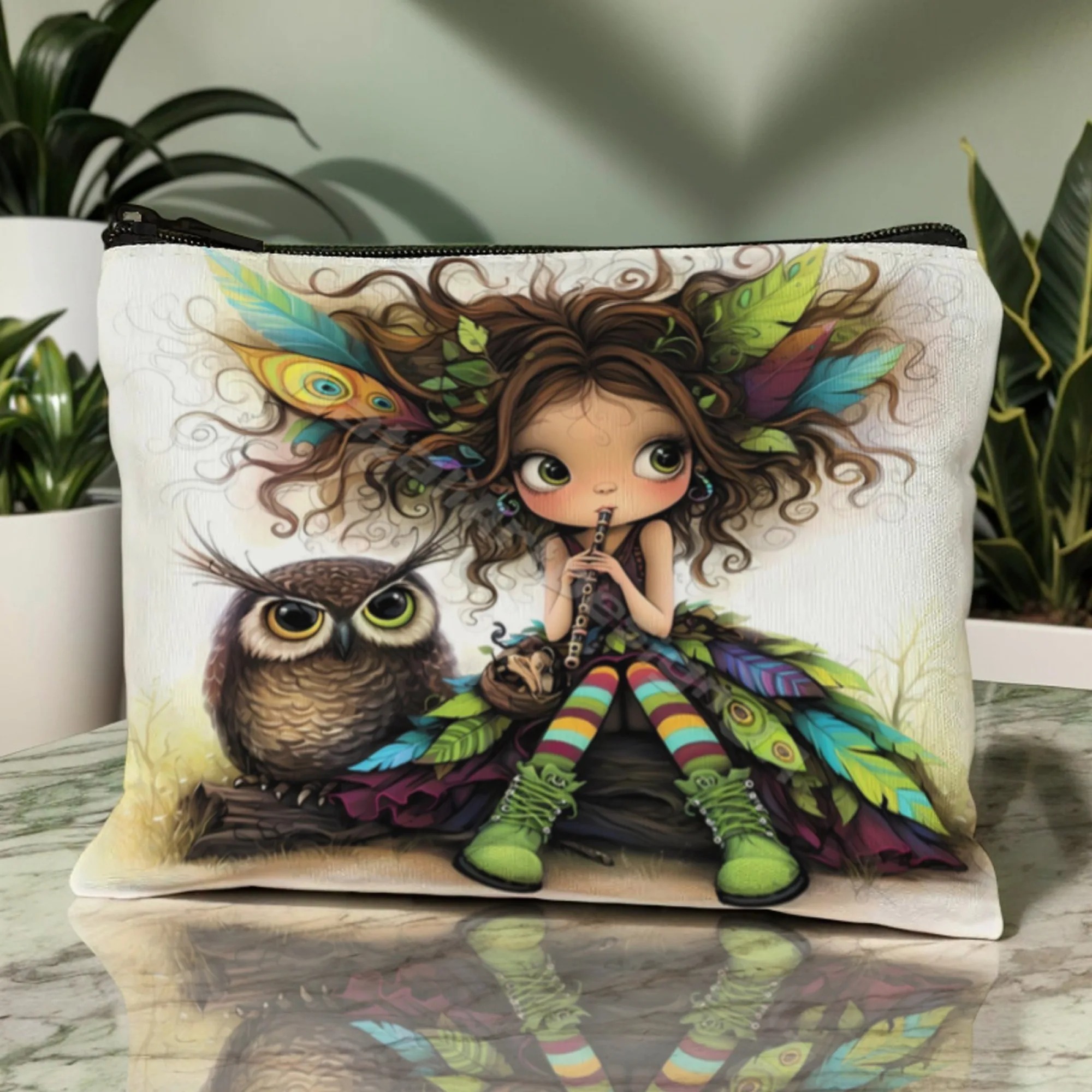 Cartoon Girl Makeup Bag Zipper - Women Accessories Organizer recension och pris