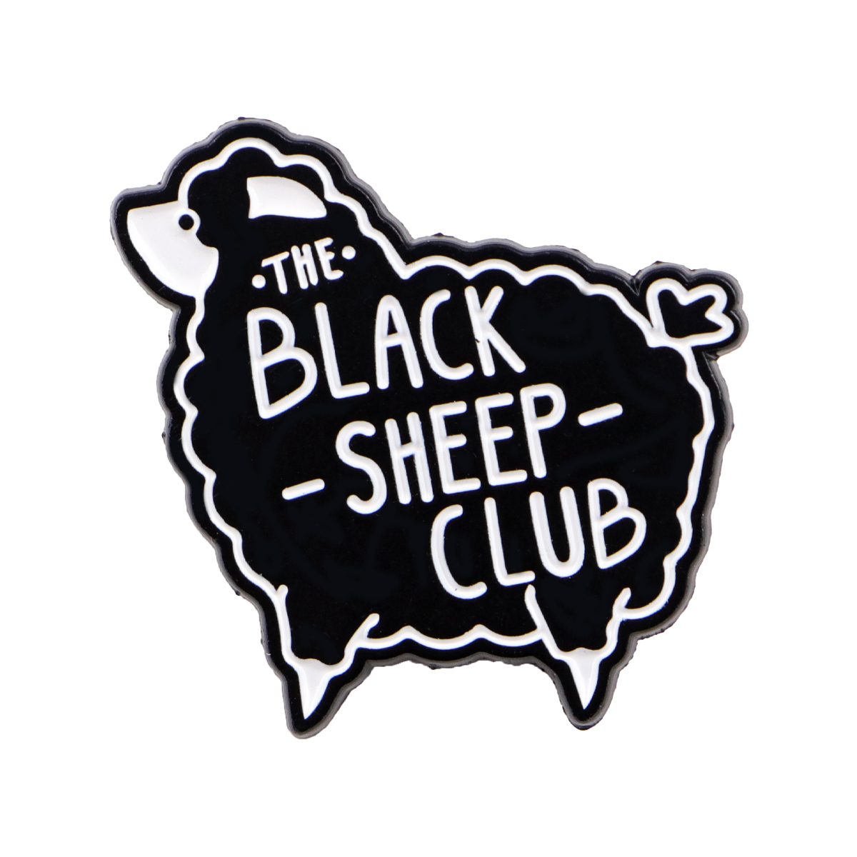 Cartoon Black Sheep Enamel Pin - Women Accessories Picture recension och pris