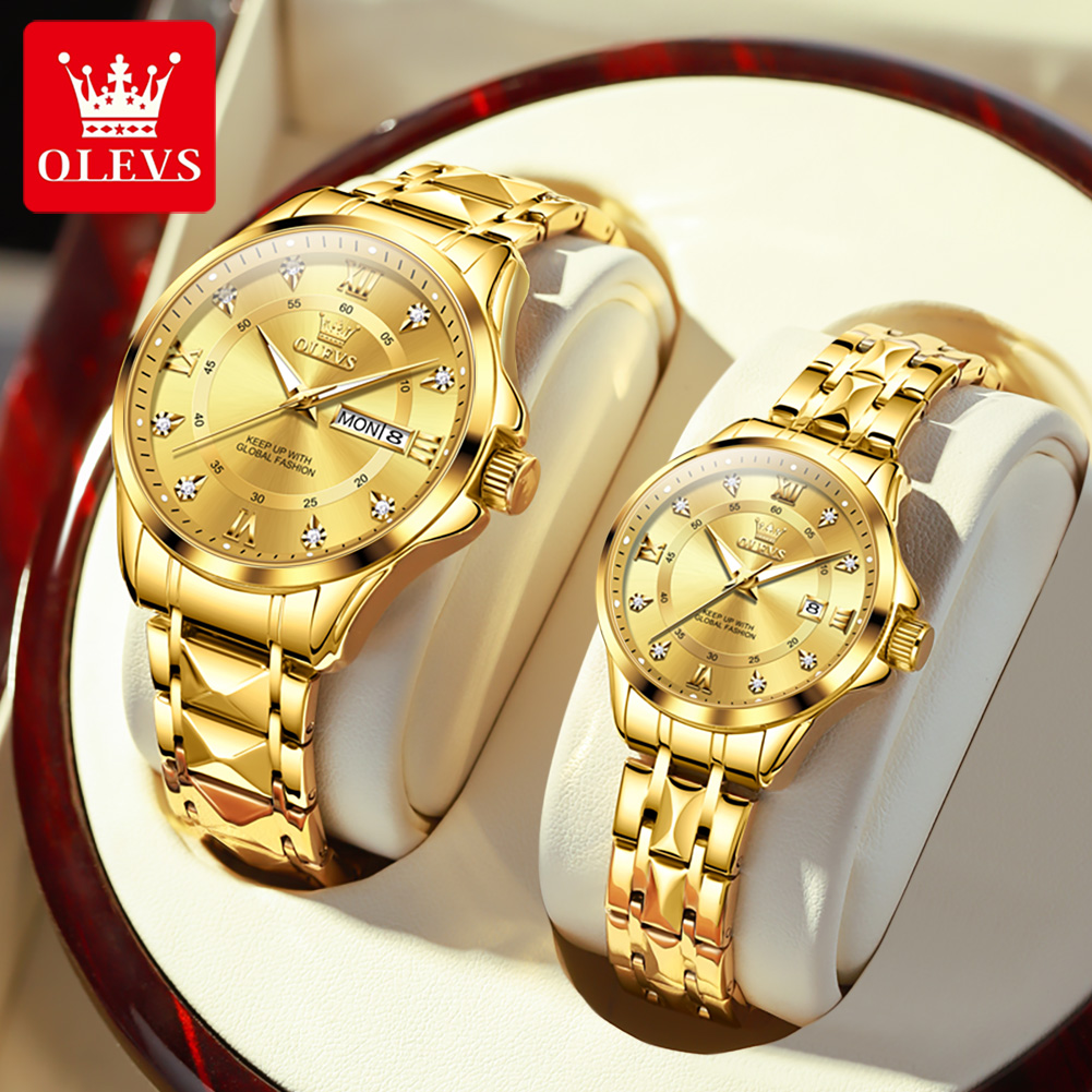 OLEVS 2906 Couple Watch Pair L - Women Accessories Display recension och pris