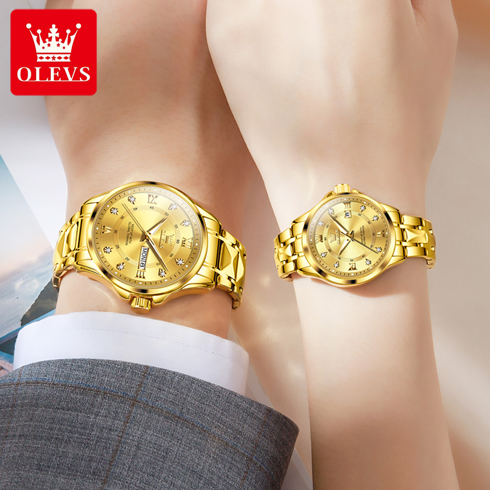 OLEVS 2906 Couple Watch Pair L - Women Accessories Display recension och pris