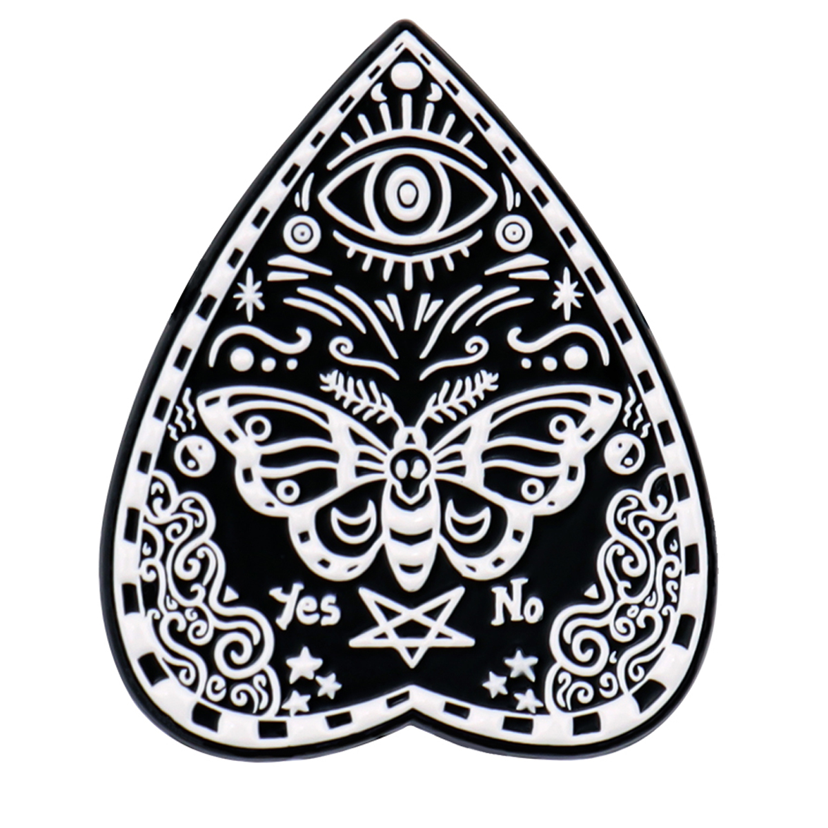 Black Cat Ouija Enamel Pin Hal - Women Accessories Picture recension och pris