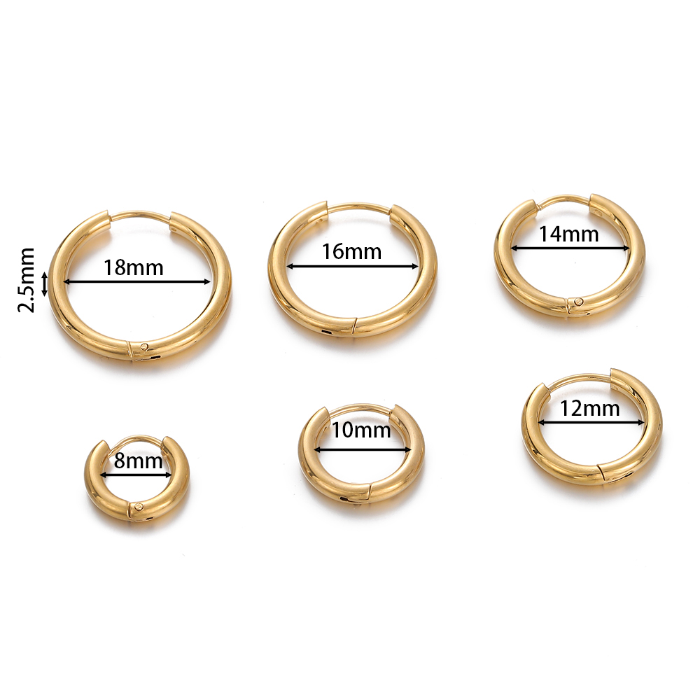 2 pcs 8/10/12/14/16/18mm Stain - Women'S Y2K Accessories recension och pris