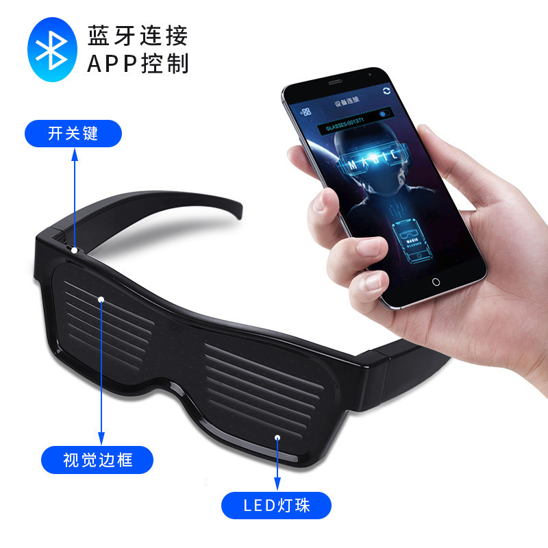 Adult LED Glasses Party Blueto - Women Accessories App recension och pris