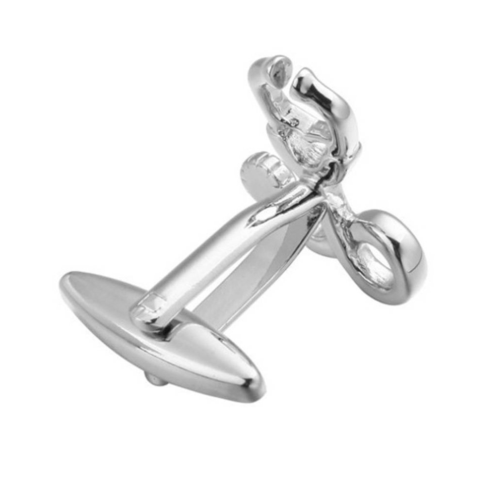 1Pair Silver Cufflinks Fine Cr - Women'S Accessories Gift Ideas recension och pris