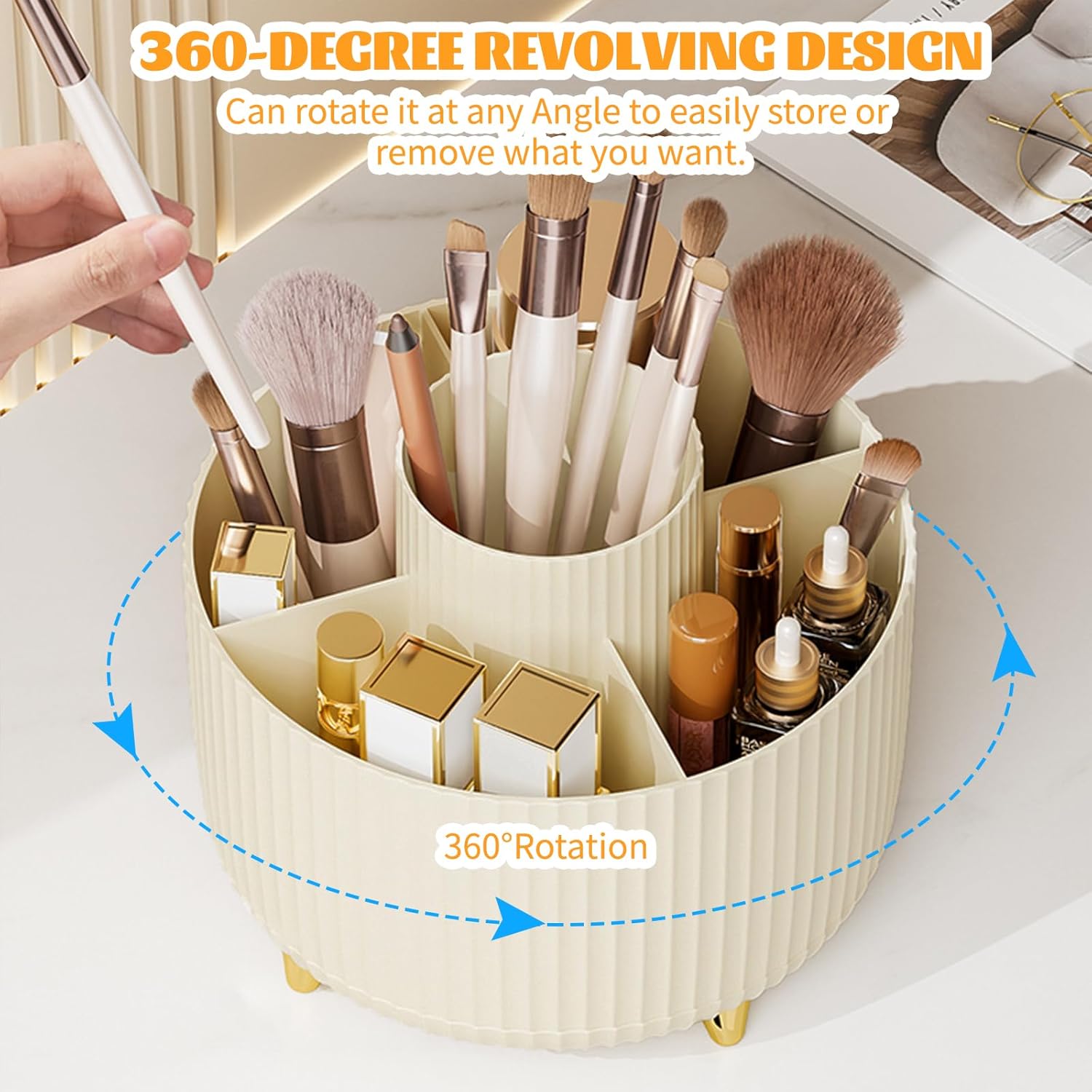 360° Rotating Makeup Cosmetic  - Women Accessories Organizer recension och pris